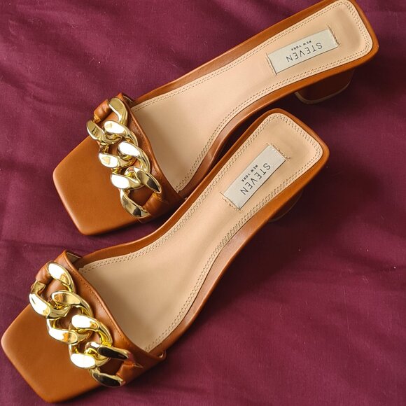 ✨ Stylish Steven New York Leona Blocked Sandals - Size 10 ✨ - Picture 3 of 6